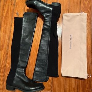 Stuart Weitzman 5050 Black Over-the-Knee Boots